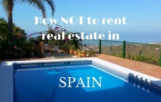 How not to rent real estate in Spain