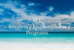 All residency by investment programs