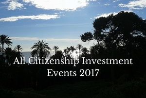 All Citizenship investment events 2017