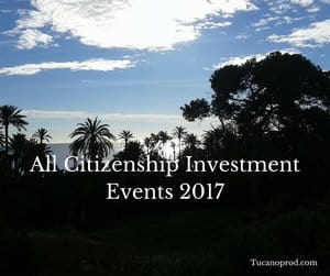 All Citizenship investment events 2017