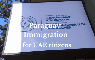 Paraguay immigration passport for EUA citizens