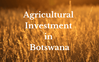 Agricultural investment in Botswana